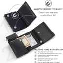 Mens Smart Airtag Wallet(NO Airtag) with Pop Up Button, Rfid Blocking Carbon Firber 20