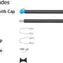 Zoomster Universal Trampoline Replacement Enclosure Poles with Clamp and Hardware