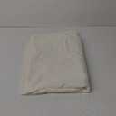 Ultimate Textile Round Polyester Linen Tablecloth White 114 x 89 Inch, White