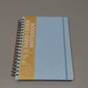 Forvencer Lined Spiral Journal Notebook with 300 Numbered Pages, B5 College Ruled Thick Journals for Writing with 100GSM Paper, Hardcover Notebooks with Contents for Work, School, Women, Men, Sky Blue