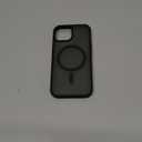 SUPFINE Magnetic for iPhone 15 Case (Compatible with MagSafe) (Military Grade Drop Protection) Translucent Matte Shockproof Phone Cover, Black