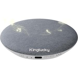 Kinglucky Pillow Speaker for Sleeping, Bluetooth Speaker Under Pillow with Built-in Pink Noise White Noise Sound Machine for Sleeping, White Noise Sound Machine with Sleep Pink Noise Music Grey