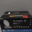 Ensenior 12 Pack 6 Inch LED Recessed Ceiling Light, Dimmable, 2700K-5000K 5CCT, 1200LM 12W 120V, High Brightness Canless Wafer Downlight - ETL&FCC&IC (2700k/3000k/3500k/4000k/5000k - 5cct White)