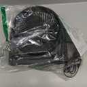 Amazon Basics Air Circulator Desk Fan for Bedroom, Home and Office, 90-Degree Tilt Head, 3 Speed Settings, Cooling, 35 Watts, Black, 11.1"W x 6.3"D x 10.9"H