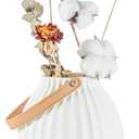Restaurantware White Porcelain Lantern Vase
