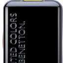 United Colors of Benetton United Hardside Luggage with Spinner Wheels, Black, Carry-On 19 Inch