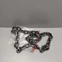 Zcaukya 6FT Halloween Plastic Chains-Costume Accessories, Fake Black Chain Links for Decor Haunted House, Prisoner Theme, Scary Party Horror Props