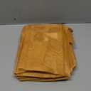 OVZME Gold Sheer Curtains 54 inches Long 2 Panels for Living Room, Jacquard Clip Leaf Pattern Textured Light Filtering Window Semi Sheer Voile Drapes for Bedroom, Each Panel 42 x 54 Inch