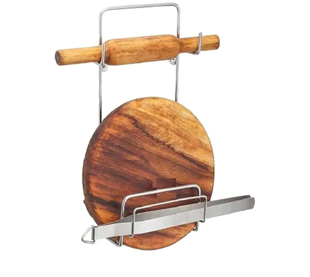 Imagine Mart Chakla Belan Stand For Kitchen With Stainless Steel