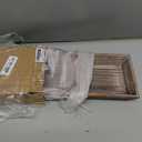 Wooden Tray Candle Holder with Black Metal Handles, Rectangular Centerpiece for Dining Table. Home Decor Accessories for Coffee Table, Kitchen Counter, Fireplace or Farmhouse.