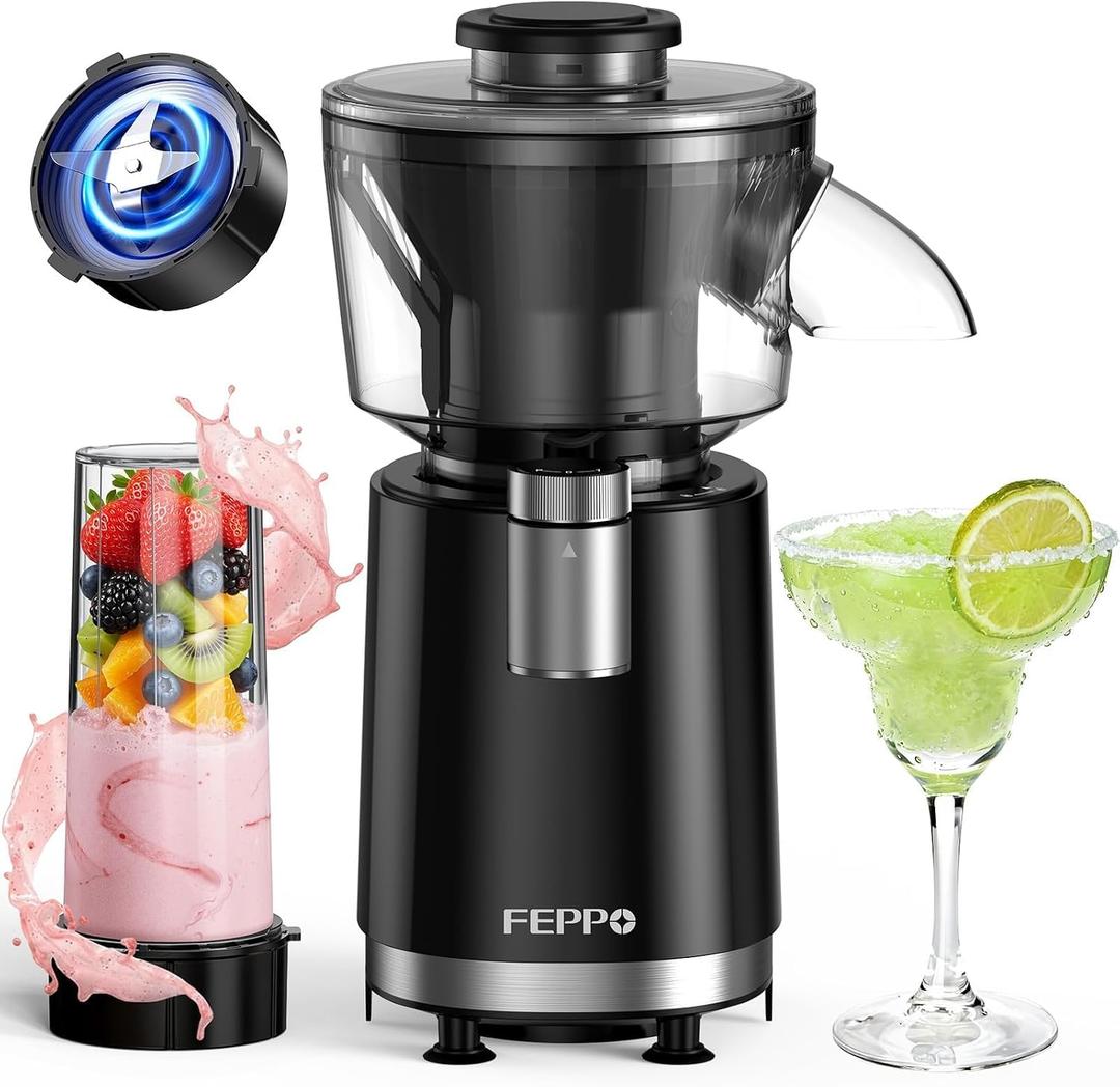 FEPPO Snow Cone Machine & Smoothie Blender 2 in 1, 700W Shaved Ice Machine