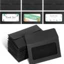 150 Packs Window Card Envelopes Card Sleeves Credit Card Size Envelopes Business Invitation Card Envelopes Without Card for Thanksgiving Christmas(3.9 x 2.4 Inch)