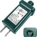 29V LED Power Supply, Christmas Tree Plug Adapter, IP44 Waterproof Class 2 Power Supply for Christmas String Light Inflatable Decorations (TS-13W29V)