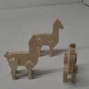 Good Wood By Leisure Arts Standing Llama Shape – 4.38" x 6" Unfinished Wood Llama, DIY Wooden Animal Craft, Wood Cutout, Wood Animal Shape, Free-Standing Decor 3Pack