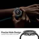 3 x Misxi 2-Pack Hard PC Case with Tempered Glass Screen Protector for Samsung Galaxy Watch 8 Classic 46mm, Overall Protection Anti-Slip Scratch-Resistant Cover for Galaxy Watch8 Classic, Transparent