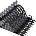 Tivcck 10 Pack Decorative Shelf Brackets,7.4Inch Wall Mounted L Shape Shelf Bracket, Heavy Duty Shelf Brackets for Shelves, Metal Corner Brace Right Angle Bracket Shelf Support with Screws, Black