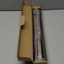 French Door Curtain Rod Adjustable 18"-32", Wrap Around Cafe Curtain Rod 1/2" Diameter, Screwed Sash Rods for Door Window, Black, 2 Pack