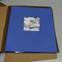 1DOT2 8.5x11 Inch Large 3 Ring DIY Scrapbook Photo Album with 30 Plastic Sleeves 60 Pages Blank Scrapbooks, 8.5 x 11 Scrap Book Albums for Baby Travel Wedding Graduation kids (Blue)
