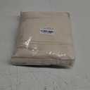 Nanspring Linen Curtains Semi Sheer Warm Beige 96 Inches Long 2 Panels Set for Living Room Back Tab Rod Pocket Light Filtering Drape for Bedroom Modern Farmhouse Coastal Decor Protect Privacy 52x96