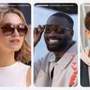 Livho Trendy Polarized Aviator Sunglasses Women Men, Retro Sun Glasses for Women Men 2025, Oversized UV Protection Shades