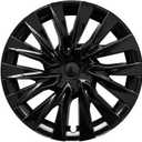 18 inch Wheel Covers for Tesla Model 3 2024-2025Full-Edge Coverage Hubcaps Compatible with Tesla Model 3 Highland -4 Covers per Package Rugged ABS MaterialBaked Enamel (Bright Black)