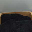 OLANLY Bathroom Rugs 70x46, Extra Soft Absorbent Chenille Bath Rugs, Rubber Backing Quick Dry, Machine Washable Bath Mats for Bathroom Floor, Tub and Shower, Home Decor Accessories, Black