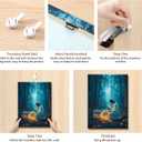 2 x OTOSTAR Jesus and Lamb Canvas Wall Art Jesus Running After Lost Lamb Wall Art Canvas Prints for Prayer Room Baptism Serenity Prayer Church Decor - 12 x 16 Inch