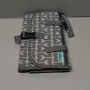 Kopi Baby Portable Diaper Changing Pad-Baby Diaper Changer Travel Bag with Wipes Pocket, Smart Design Portable Changing Mat, Infant Travel Station Kit,Gift for Newborn Girl & Boy-Grey Arrows, Premium