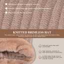 3 in 1 Beanie Hat for Women - 2025 New 3 in 1 Beanie Hat with Scarf and Mask, Fleece Lined Knit Windproof Scarf Hat (Gray)