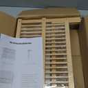 HBlife Dish Rack, Bamboo Folding 2Tier Collapsible Drainer Dish Drying Rack with Utensils Flatware Holder Set (Dish Rack with Utensil Holder)