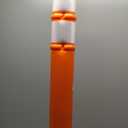 Global Industrial Portable Delineator Post w/ 3" Reflective Bands, 45"H, Orange