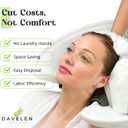 DAVELEN Disposable Large Luxury Towels (50-Count) Spa and Salon Quality Softness for Guests, Clients | Hair, Face, Body Use | Luxurious Comfort, Ecofriendly (050, 32x16 inches)