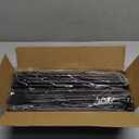 Shoe Rack Organizer with Shoe Brush and Shoe Horn, Black, 3-Tier, Metal Frame Storage Shelf for Entryway