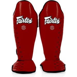 Fairtex SP5 Muay Thai Shin Guards for Men, Women, Kids | Shinguards are Premium, Lightweight & Durable | Extended Protection to Avoid Shin Splints During Training or Sparring, Size: Medium
