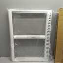 UPGRADED 240364787 Refrigerator Crisper Drawer Cover with 240350608 Crisper Glass Replacement Compatible with Frigidaire kenmore Refrigerator Drawer Replacement, Fridge Crisper Pan Drawer Cover
