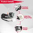 Power Door Lock Actuator Motor Front Driver Side Compatible with Tacoma 1997-2004 Replace OE# 6904004010 931-492 (Driver Side)