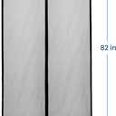 Flux Phenom Magnetic Screen Door - Bugs Out, Breeze in - 9min Install Auto-Sealing Heavy Duty Double Stitched Mesh, 52 Magnets, Hands Free Sliding & Patio Doors Net, Pet & Kid Friendly, 38 x 82 Inch
