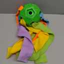 Dog Snuffle Ball-Interactive Puzzle Dog Toys Encourage Natural Foraging Skills Slow Feeder for Training and Stress Relief, Cloth Strip Hiding Food Chew Toys with Squeaky Carrot Toy for Any Size (Green)