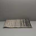 Moroccan Washable Rug for Entryway, 2x4 Black Distressed Non-Slip Door Mat Indoor Entrance, Soft Low-Pile Accent Rug Boho Area Rug for Bedroom Bathroom Kitchen (2'x4', Black)