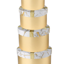 Round Gift Boxes with Lids Set of 4 Gold Gift Box Assorted Sizes Nesting Gift Boxes for Presents Birthday Bridesmaid Wedding Valentines Christmas Party Favor Boxes