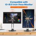 Swivel and Tilt Stand for Echo Show 15 (Gen 1, Gen 2), Portable Monitor Stand, Adjustable Angle and Height with 360 Rotation Bases, Switching Between Landscape and Portrait Screens (Black)