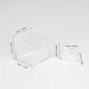 Championship Ring Display Case, Clear Tournament Championship Ring Holder Box, Acrylic Display Easel Box and Stand Holder for Baseball Softball Championship Rings Cheer Leading Rings, 10Pcs