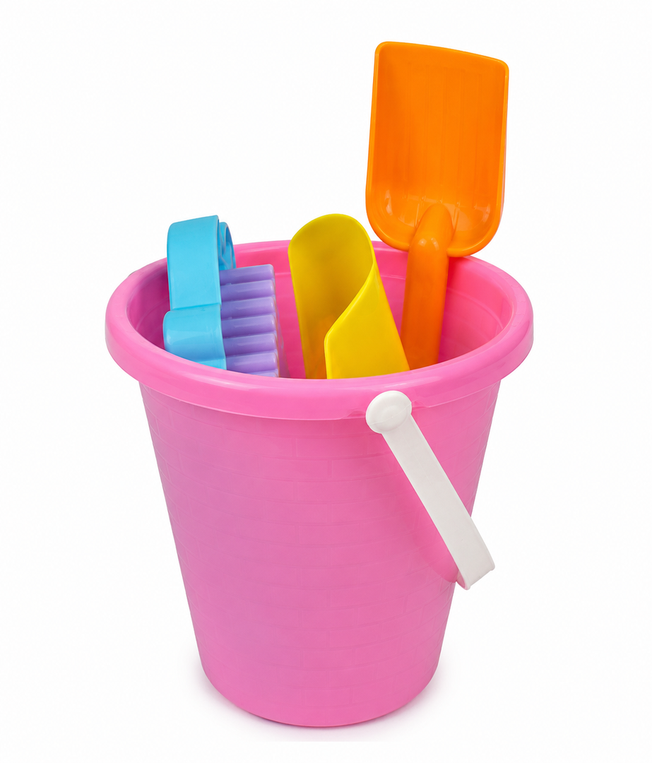 Beach Bucket Toy Set Pink Color