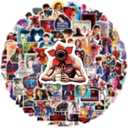 3 x 100pcs Stranger Things Season 5 Stickers, Cool Movie Waterproof Vinyl Decal for Adult Teen Kids Laptop, Travel Case, Phone, Bike, Water Bottle, Guitar, Computer, Skateboard