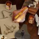 Gifts for Men, Kollea Cool Galaxy Spaceship Whiskey Decanter Set with 2 Shot Glasses- Handmade Limited Edition, Unique Creative Gift Ideas for Dad, Brother, Birthday, Anniversary, Christmas (Gold)