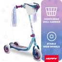 Huffy Toddler 3-Wheel Scooter for Kids, Multiple Colors & Licensed Character Graphics, Ages 3+, Durable Steel Frame, Wide Non-Slip Deck, Stable Lean-to-Steer Design, Light-Up Options, Girls/Boys