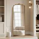 Besdomus Full Length Gold Mirror: 21''x56'' Baroque Floor Long Body Mirror