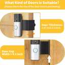 2 x Anti-theft Video Doorbell Mount Compatible with Ring/Blink Doorbell, No Drilling, No Front Cover Metal Doorbell Bracket for Rental Apartment Condo