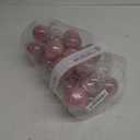 Sea Team Christmas Baubles Set Clear Plastic Shatterproof Multi-Size Decorative Christmas Baubles with Stuffed Delicate Decorations (25 Pieces, Babyblue)