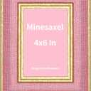 Pink 4x6 Cute Picture Frame,HD Real Glass Unique Fun or Vintage 4 by 6 Photo Frames,Gold Border with Easel for Tabletop and Wall Display 1 Pack